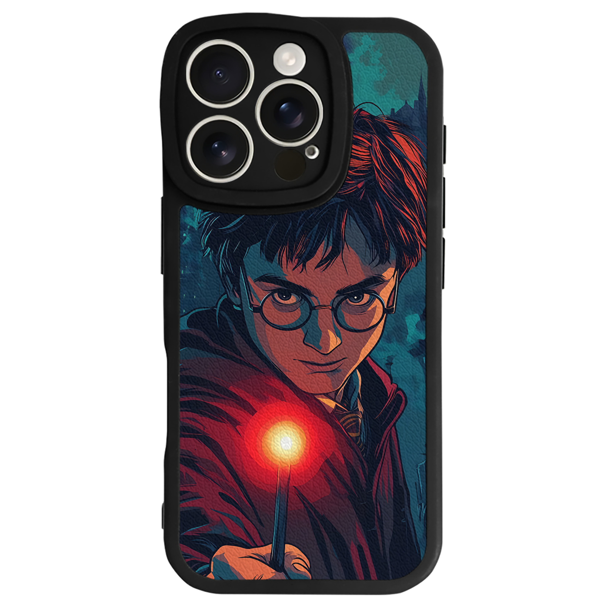 （画像用） Harry Potter ハリー・ポッターシリーズ 【iPhone 16シリーズ対応】シリコンスマホケース（レザー調） 材質：シリコン